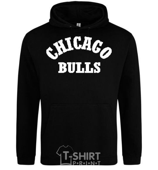 Мужская толстовка (худи) CHICAGO BULLS Черный фото