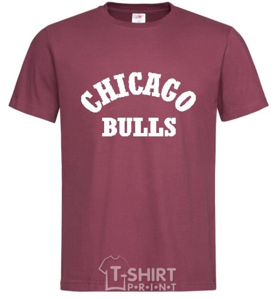 Мужская футболка CHICAGO BULLS Бордовый фото