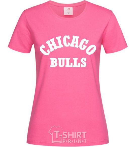 Женская футболка CHICAGO BULLS Ярко-розовый фото