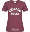 Women's T-shirt CHICAGO BULLS burgundy фото