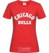 Women's T-shirt CHICAGO BULLS red фото