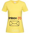 Women's T-shirt INBOX(1) cornsilk фото