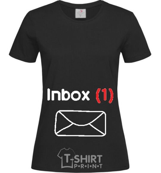 Women's T-shirt INBOX(1) black фото