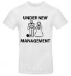Men's T-Shirt UNDER NEW MANAGEMENT newlyweds White фото