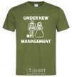 Men's T-Shirt UNDER NEW MANAGEMENT newlyweds millennial-khaki фото