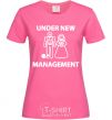 Женская футболка UNDER NEW MANAGEMENT newlyweds Ярко-розовый фото