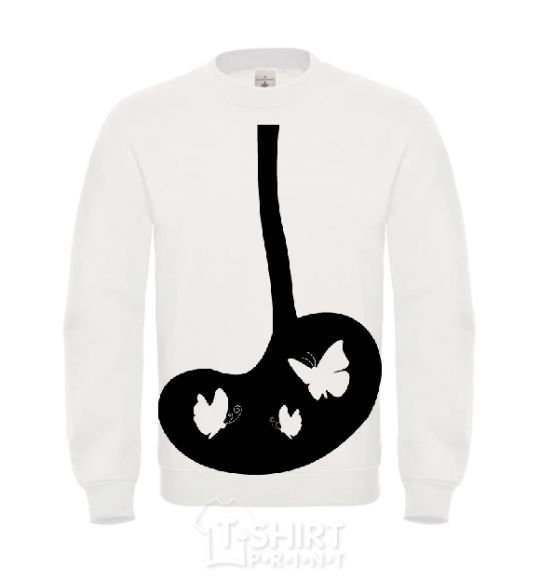 Sweatshirt BUTTERFLY White фото