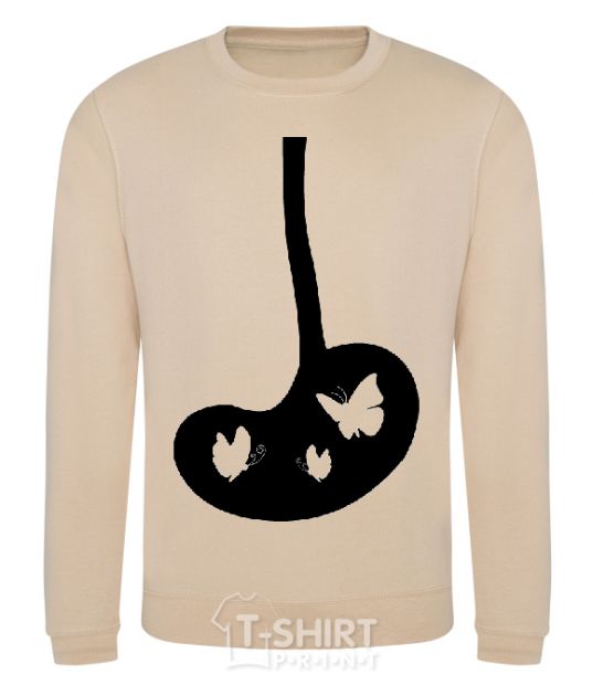 Sweatshirt BUTTERFLY sand фото