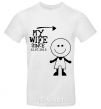 Men's T-Shirt MY WIFE--> White фото