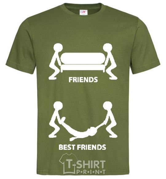 Men's T-Shirt BEST FRIEND V.1 millennial-khaki фото