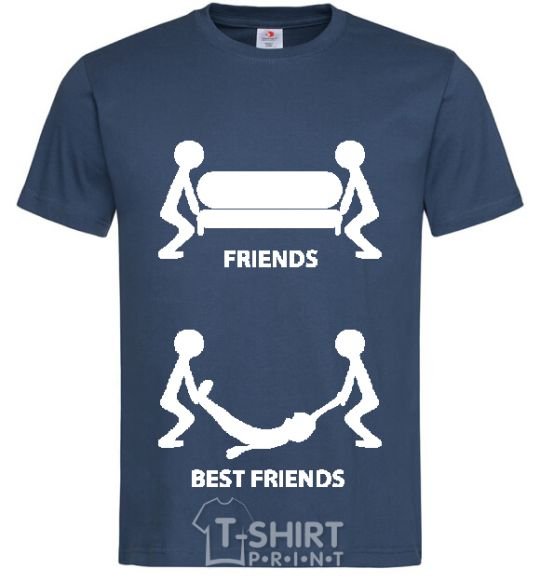 Men's T-Shirt BEST FRIEND V.1 navy-blue фото