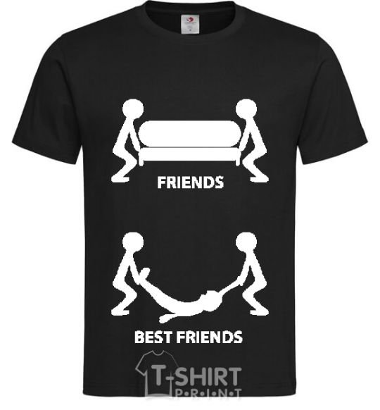 Men's T-Shirt BEST FRIEND V.1 black фото