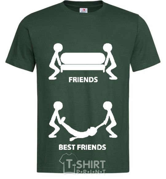Men's T-Shirt BEST FRIEND V.1 bottle-green фото