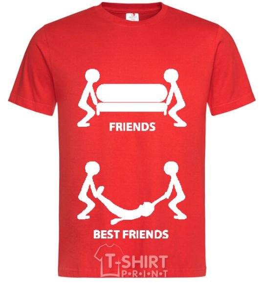 Men's T-Shirt BEST FRIEND V.1 red фото
