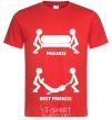 Men's T-Shirt BEST FRIEND V.1 red фото