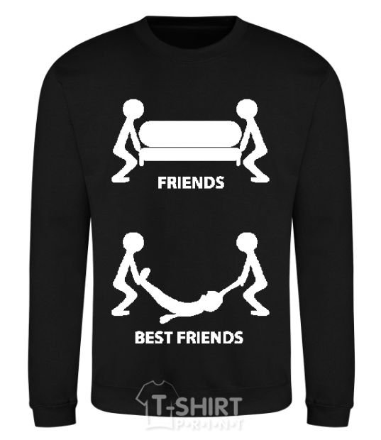 Sweatshirt BEST FRIEND V.1 black фото