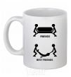 Ceramic mug BEST FRIEND V.1 White фото