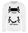 Sweatshirt BEST FRIEND V.1 White фото