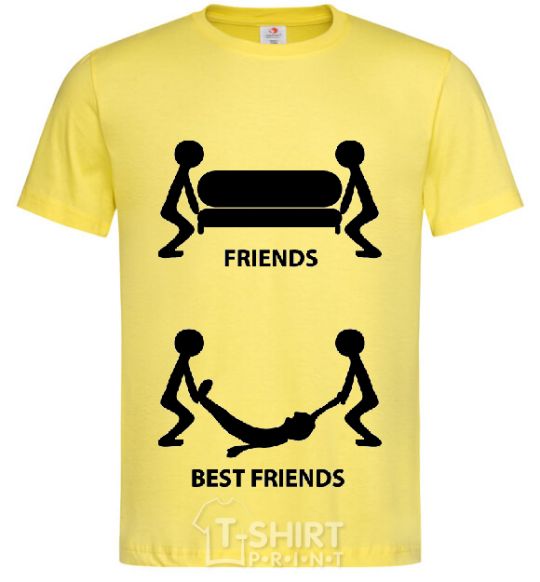 Men's T-Shirt BEST FRIEND V.1 cornsilk фото