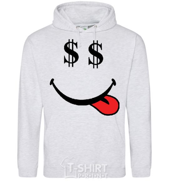 Men`s hoodie DOLLARS sport-grey фото