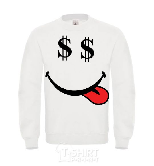 Sweatshirt DOLLARS White фото