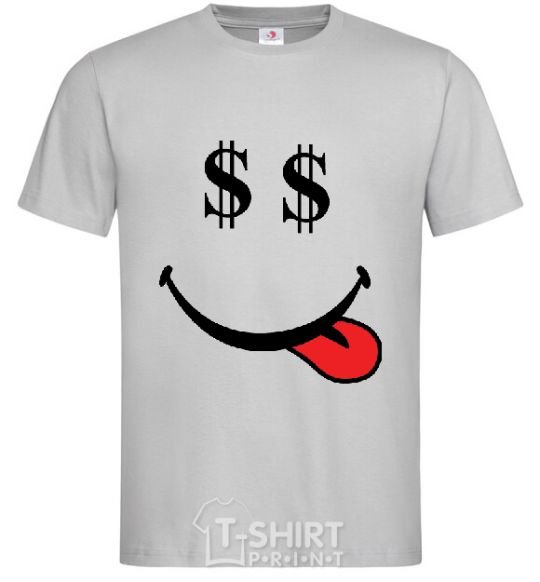 Men's T-Shirt DOLLARS grey фото