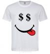 Men's T-Shirt DOLLARS White фото