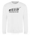 Sweatshirt EVOLUTION OF MAN White фото