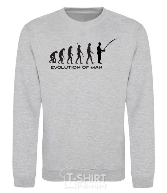 Sweatshirt EVOLUTION OF MAN sport-grey фото