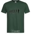 Men's T-Shirt EVOLUTION OF MAN bottle-green фото