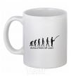 Ceramic mug EVOLUTION OF MAN White фото