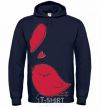 Men`s hoodie BIRD'S LOVE №2 navy-blue фото