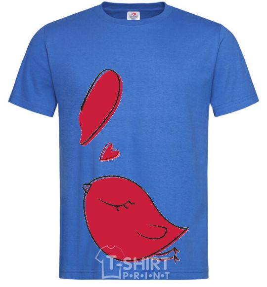 Мужская футболка BIRD'S LOVE №2 Ярко-синий фото