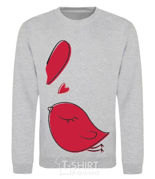 Sweatshirt BIRD'S LOVE №2 sport-grey фото