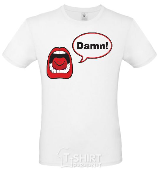 Men's T-Shirt DAMN! White фото