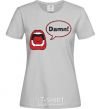 Women's T-shirt DAMN! grey фото