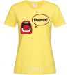 Women's T-shirt DAMN! cornsilk фото