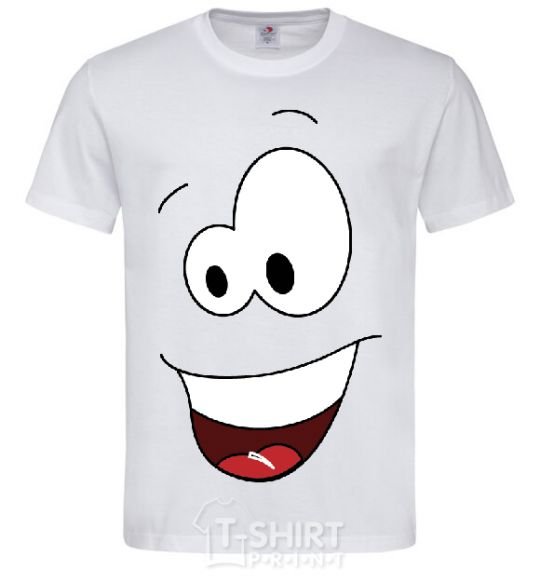 Men's T-Shirt HAPPY SMILE White фото