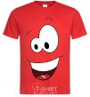 Men's T-Shirt HAPPY SMILE red фото