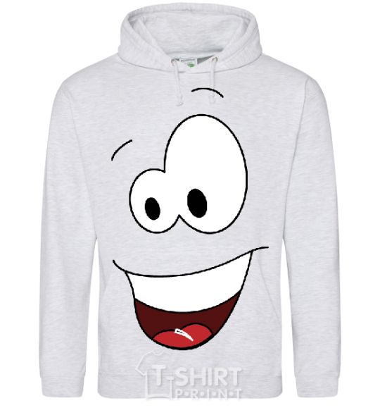 Men`s hoodie HAPPY SMILE sport-grey фото