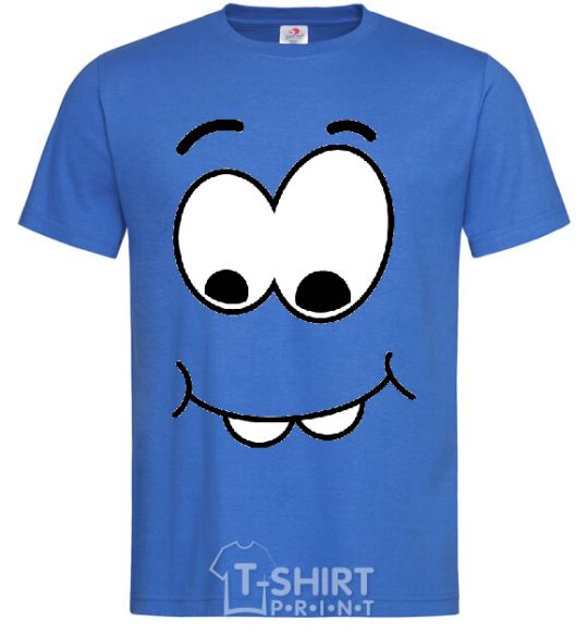 Men's T-Shirt SHY SMILE royal-blue фото