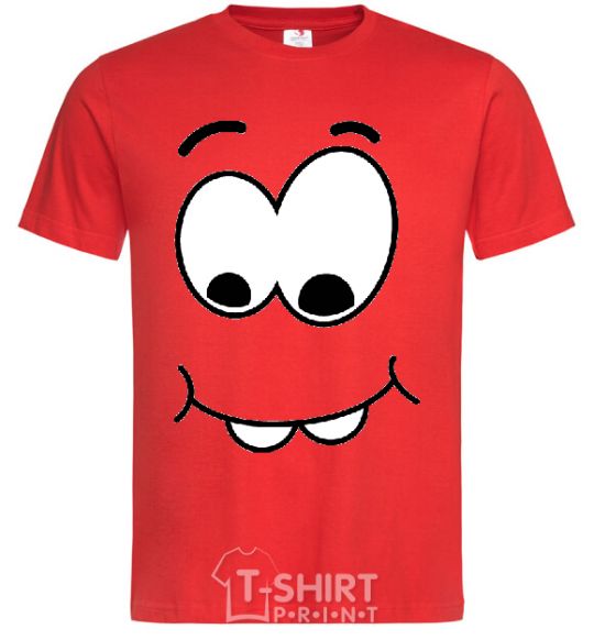 Men's T-Shirt SHY SMILE red фото