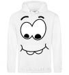 Men`s hoodie SHY SMILE White фото