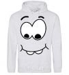 Men`s hoodie SHY SMILE sport-grey фото