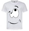 Men's T-Shirt CARTOON SMILE White фото