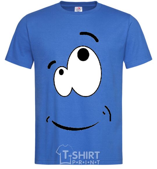 Men's T-Shirt CARTOON SMILE royal-blue фото