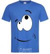 Men's T-Shirt CARTOON SMILE royal-blue фото