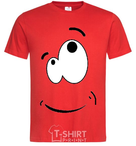 Men's T-Shirt CARTOON SMILE red фото
