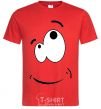 Men's T-Shirt CARTOON SMILE red фото