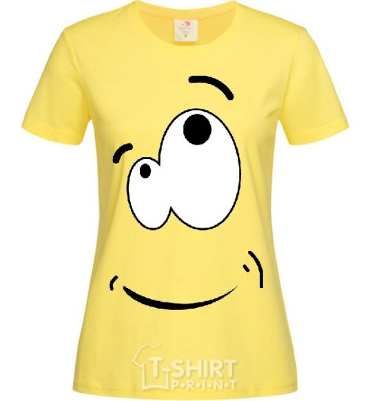 Women's T-shirt CARTOON SMILE cornsilk фото